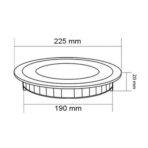 Downlight led de empotrar ultrafino blanco