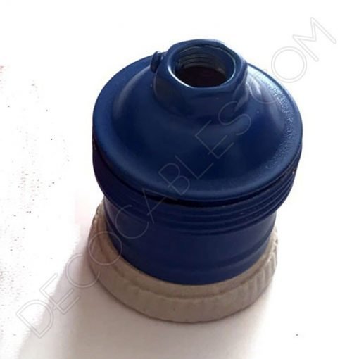 Portalámparas de latón de colores 7 Portalámparas de latón azul