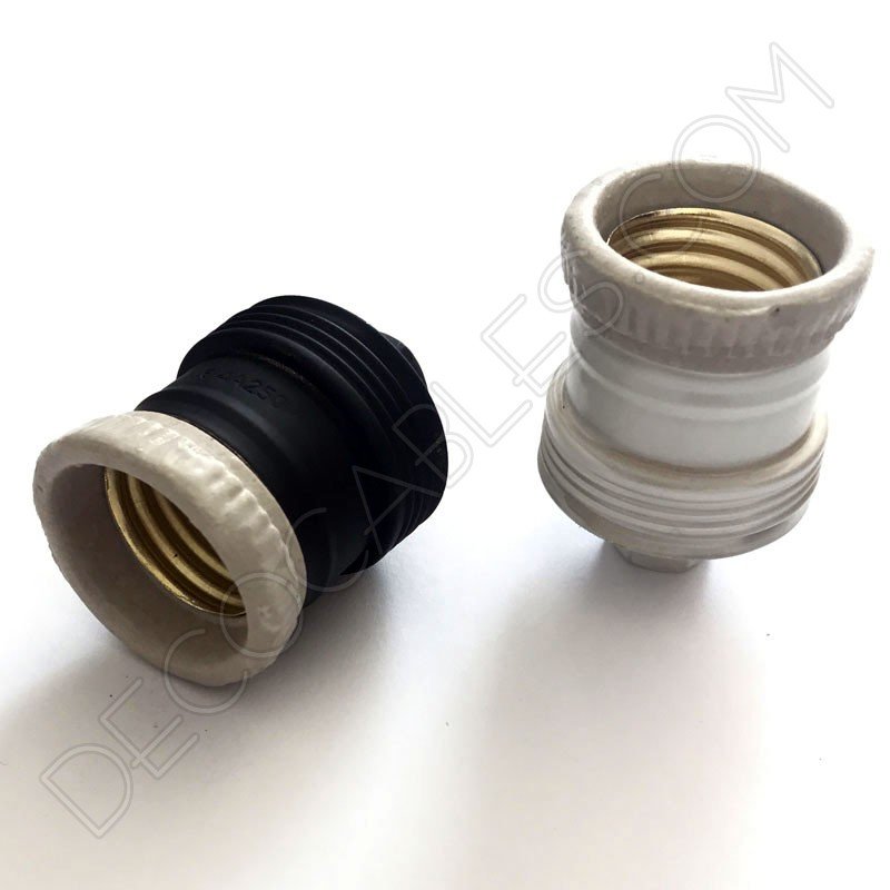 Portalámparas de latón negro y blanco Portalámparas de latón negro y blanco