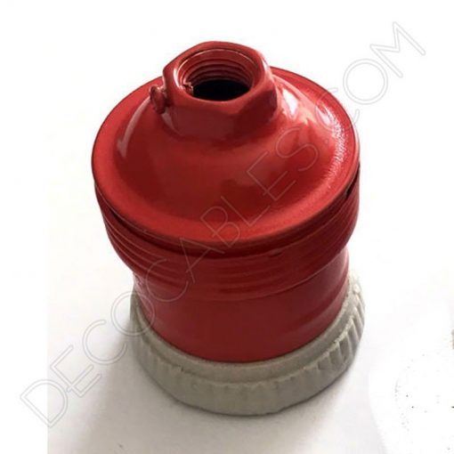 Portalámparas de latón de colores 13 Portalámparas de latón rojo