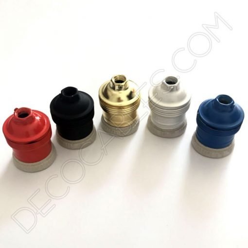 Portalámparas de latón varios colores