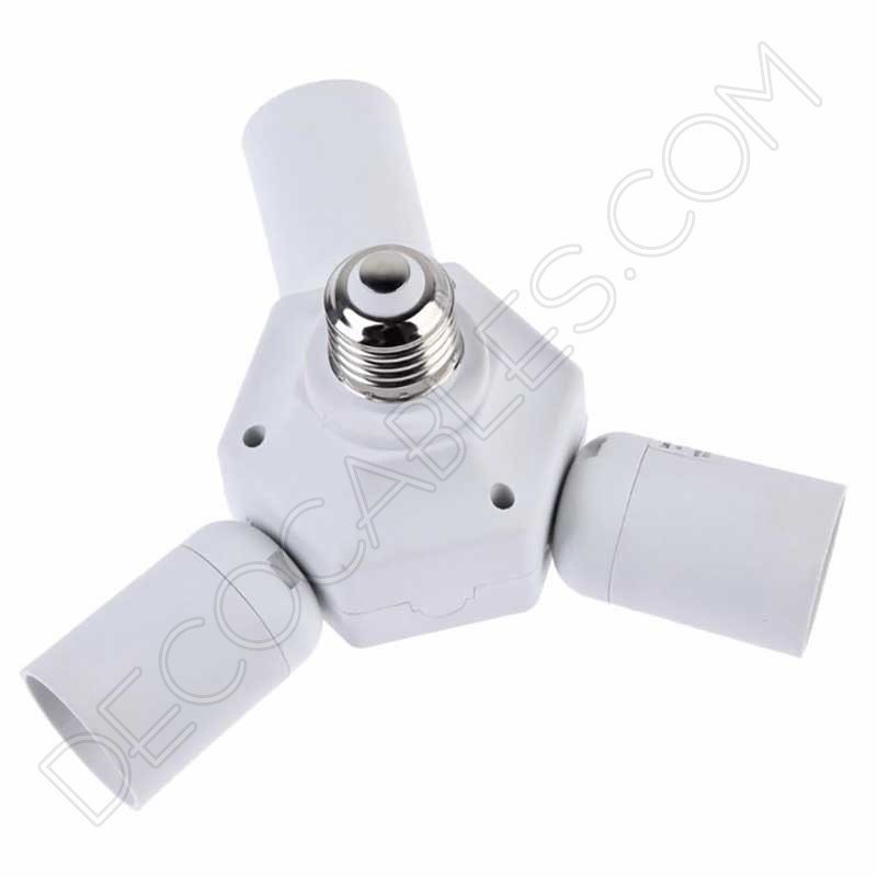 Portalámparas adaptador 4 en 1 casquillo E27 Portalámparas adaptador 4 en 1 casquillo E27