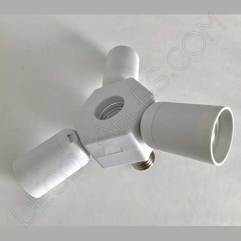 Portalámparas adaptador 4 en 1 casquillo E27 Portalámparas adaptador 4 en 1 casquillo E27