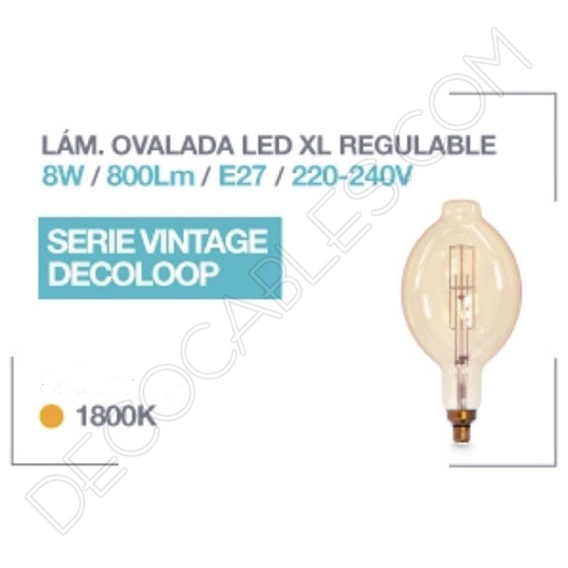 Bombilla led gigante ovalada regulable Bombilla led gigante ovalada regulable