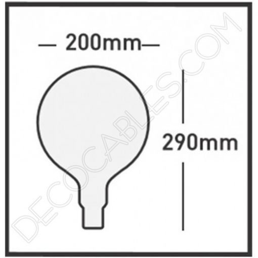 Bombilla filamento Led Gigante Globo Regulable 6 Bombilla led gigante Globo regulable