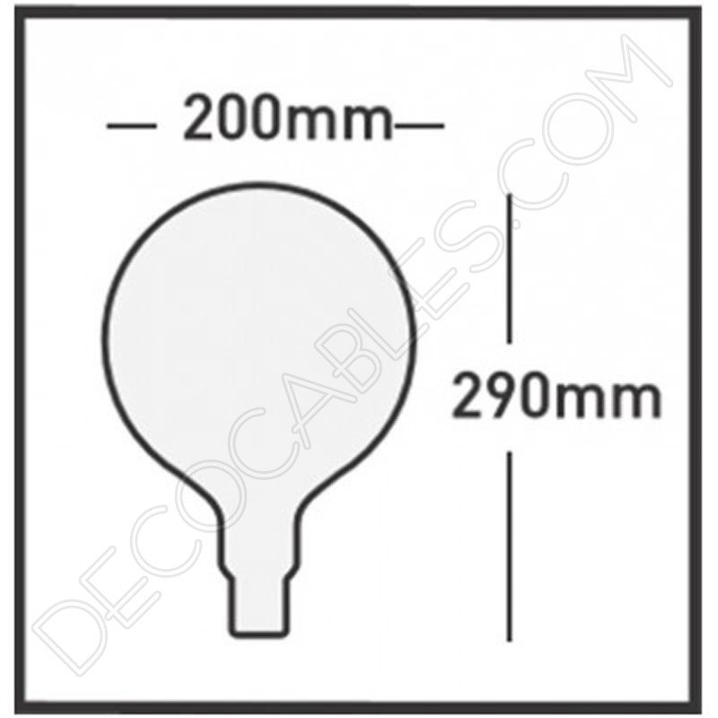 Bombilla led gigante Globo regulable Bombilla led gigante Globo regulable