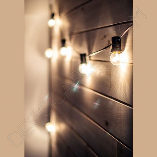 Guirnalda de luces de feria para exterior