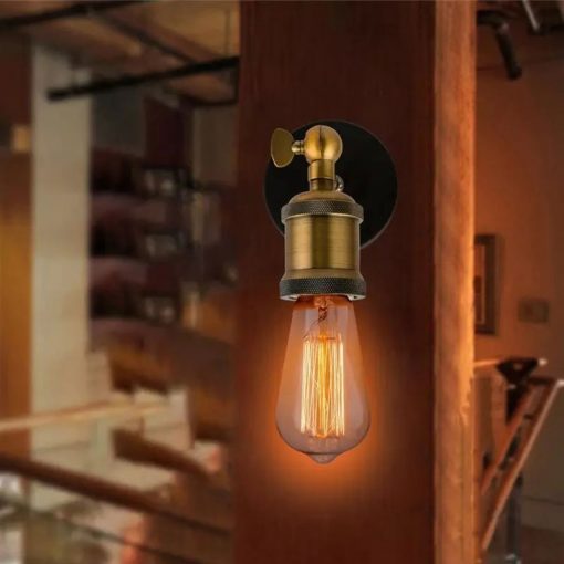 Lámpara Aplique de pared Vintage un brazo 3 Lámpara Aplique de pared un brazo Vintage