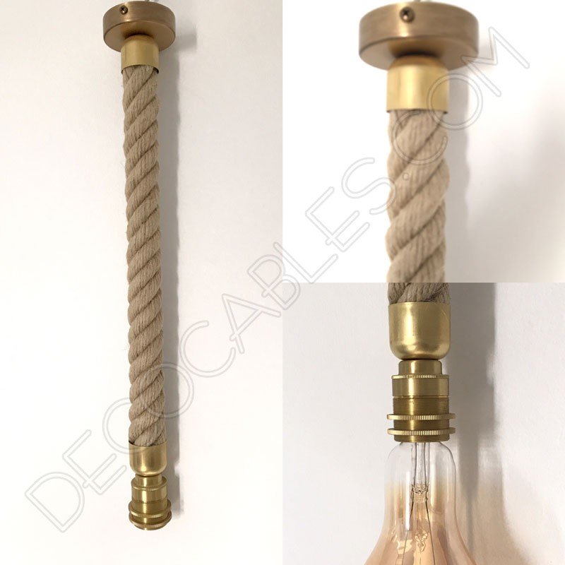 Lámpara colgante de cáñamo Lámpara colgante de cáñamo