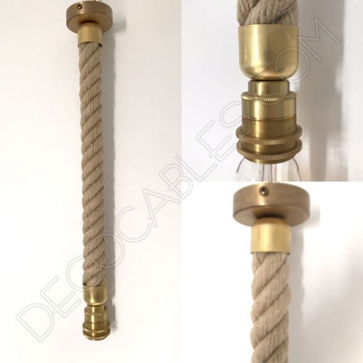 Lámpara colgante de cáñamo 4 Lámpara colgante de cáñamo