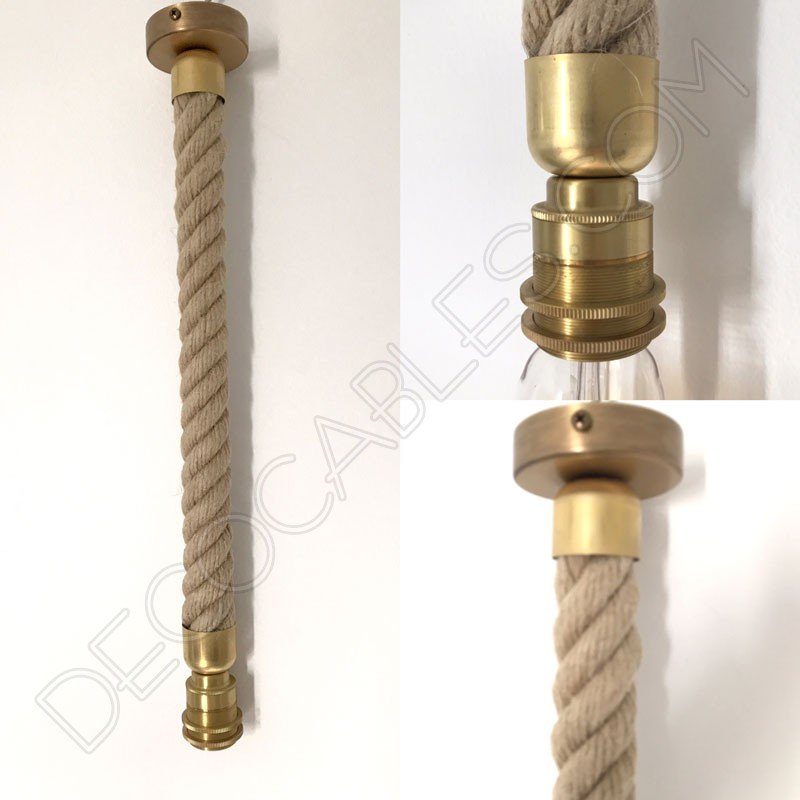 Lámpara colgante de cáñamo Lámpara colgante de cáñamo