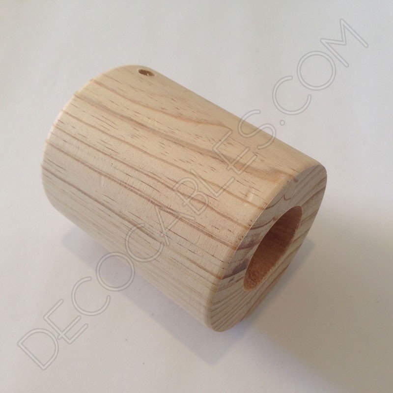 Base lámpara cilíndrica de madera Base lámpara cilíndrica de madera