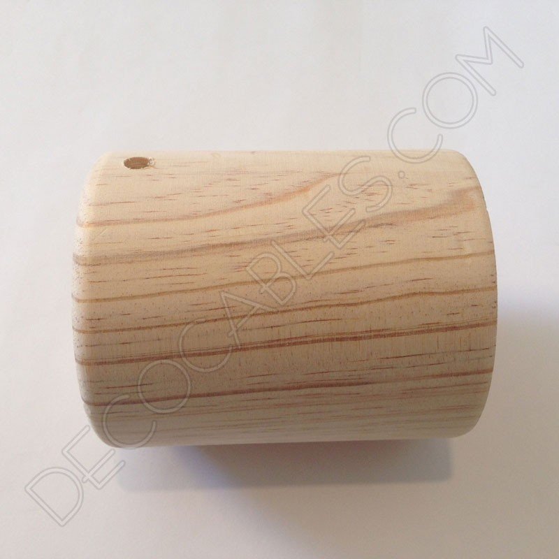 Base lámpara cilíndrica de madera Base lámpara cilíndrica de madera