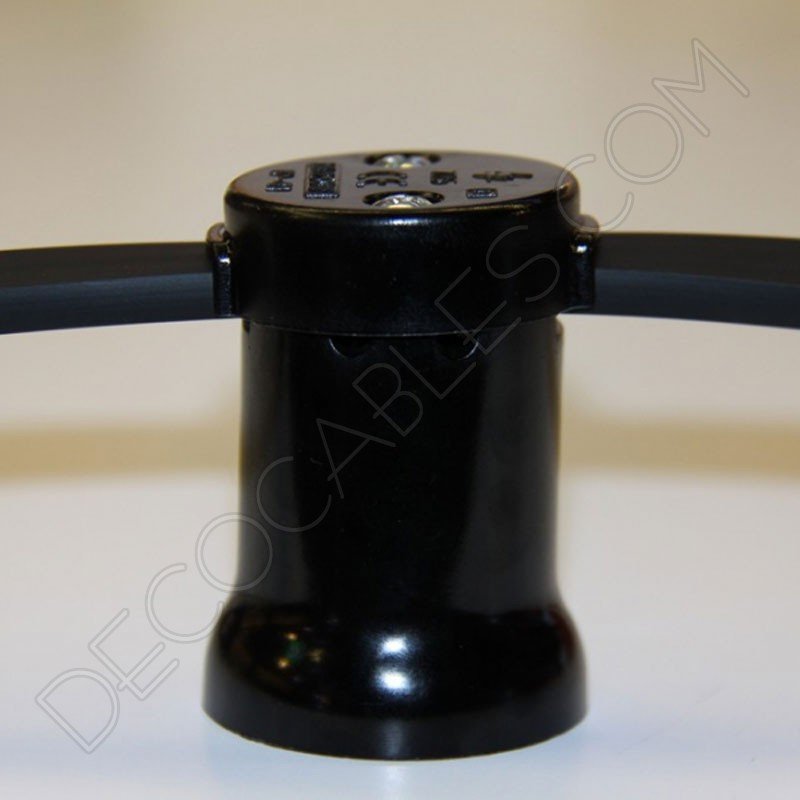 Portalámparas guirnalda E27 para cable plano Portalámparas guirnalda E27 para cable plano