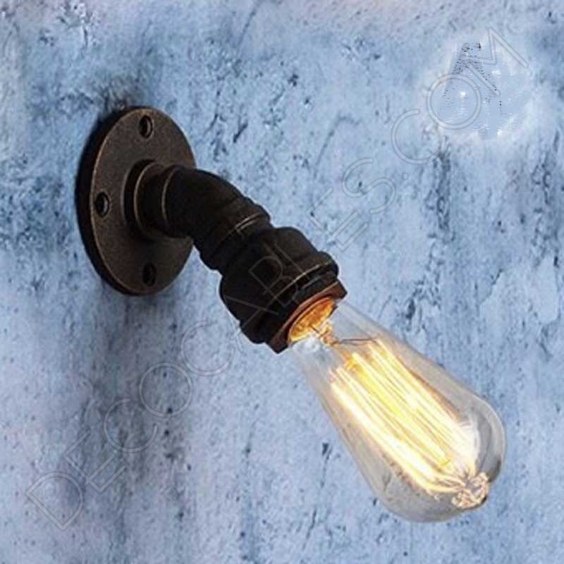 Lámpara aplique de pared modelo tubería curvada Lámpara aplique de pared modelo tubería curvada