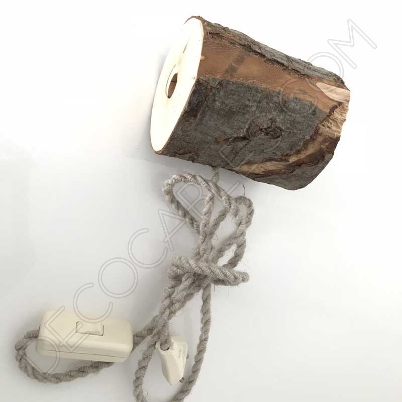 Lámpara de sobremesa corteza de árbol Lámpara de sobremesa corteza de árbol