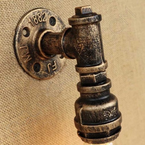 Aplique de pared lámpara tubería