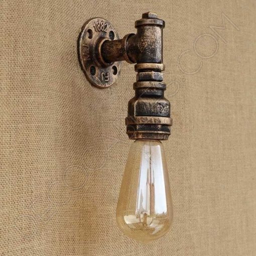 Aplique de pared lámpara tubería