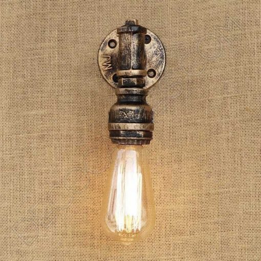 Aplique de pared lámpara tubería