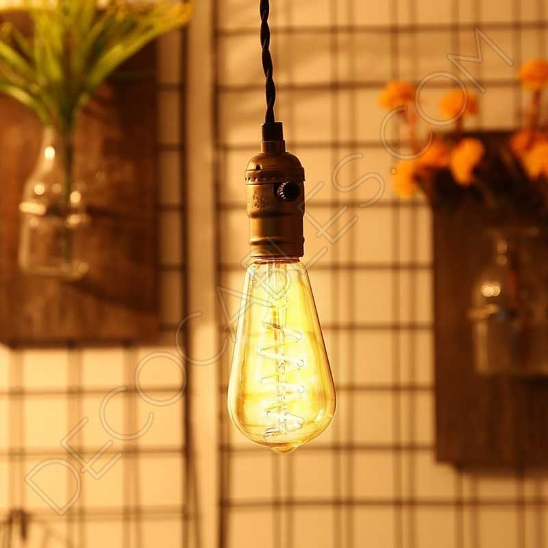 Bombilla pebetero filamento led espiral 4 vatios Bombilla pebetero filamento led espiral 4 vatios