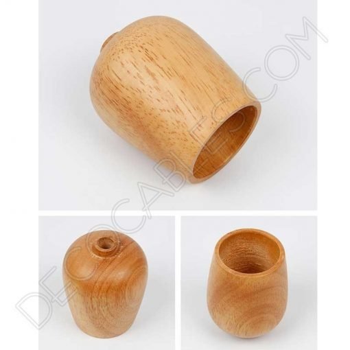 Cubre portalámparas de madera de roble modelo bellota