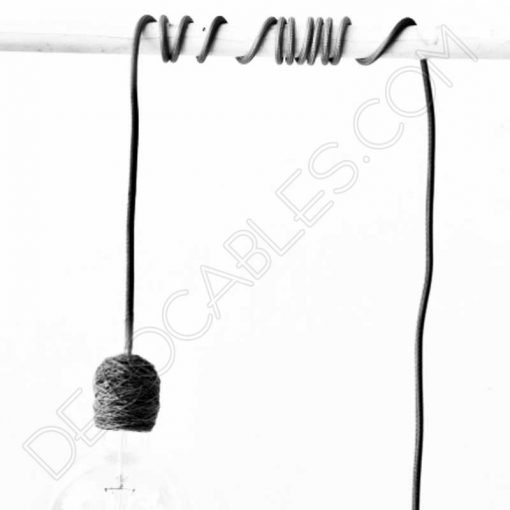 Cubre portalámparas textil 10 Cubre portalámparas textil en algodón negro