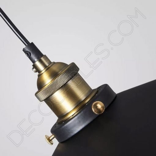 Lámpara colgante con plato modelo Vintage 4 Lampara colgante con pantalla en forma de plato modelo vintage