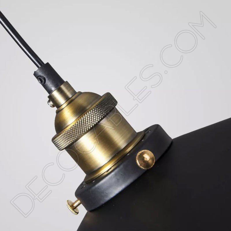 Lampara colgante con pantalla en forma de plato modelo vintage Lampara colgante con pantalla en forma de plato modelo vintage