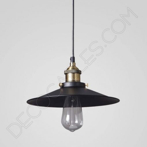 Lámpara colgante con plato modelo Vintage 2 Lampara colgante con pantalla en forma de plato modelo vintage