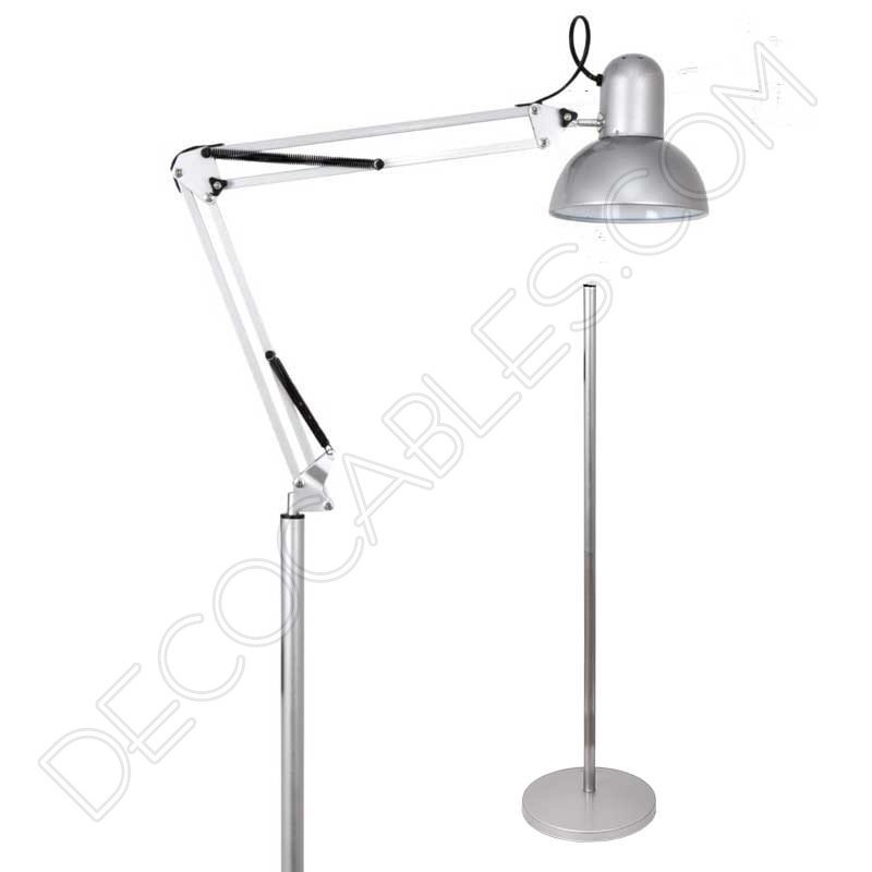 Lámpara flexo arquitecto salón modelo Antigona plata Lámpara flexo arquitecto salón modelo Antigona plata