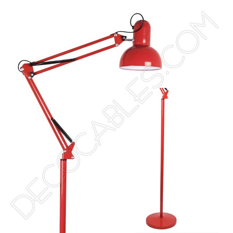 Lámpara flexo arquitecto salón modelo Antigona rojo Lámpara flexo arquitecto salón modelo Antigona rojo