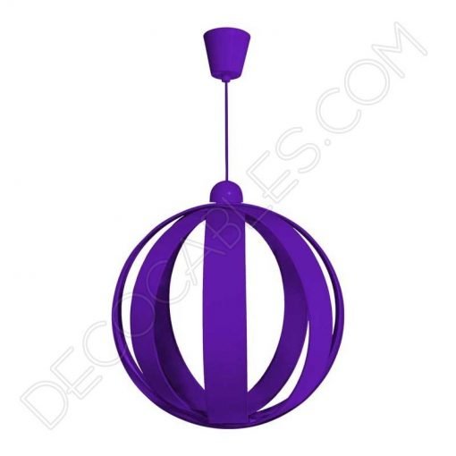 Lámpara Colgante Esférica modelo Magali 5 Lámpara colgante esfera modelo Magali morada