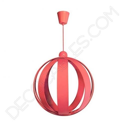 Lámpara Colgante Esférica modelo Magali 3 Lámpara colgante esfera modelo Magali rosa