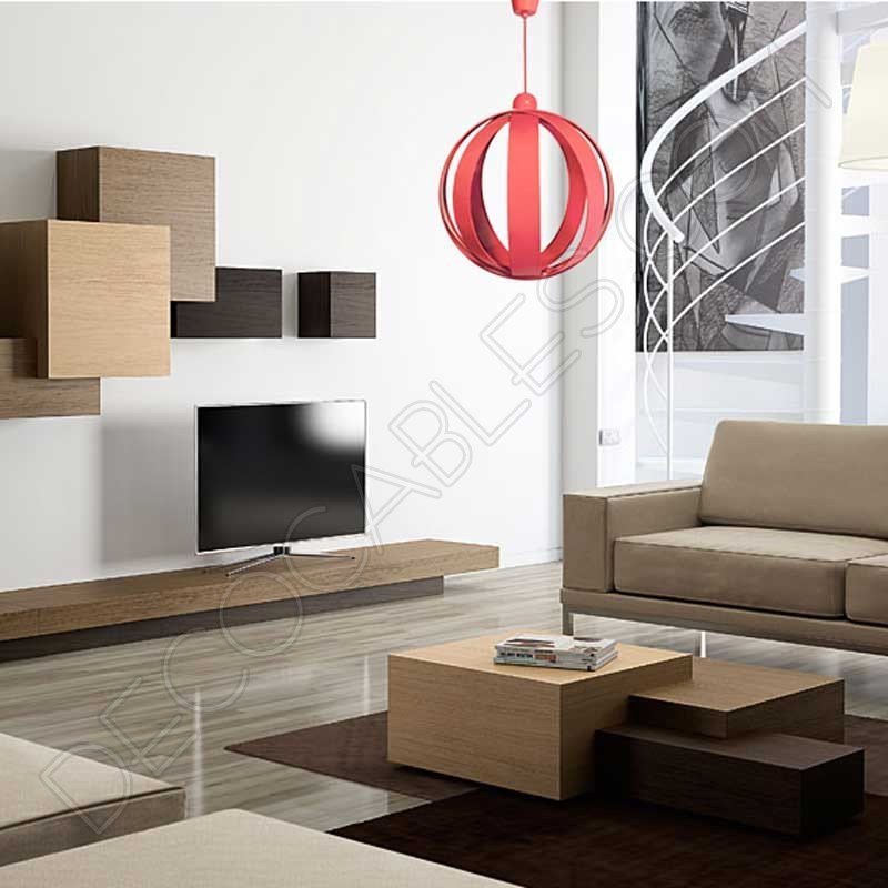 Lámpara colgante esfera modelo Magali rosa Lámpara colgante esfera modelo Magali rosa