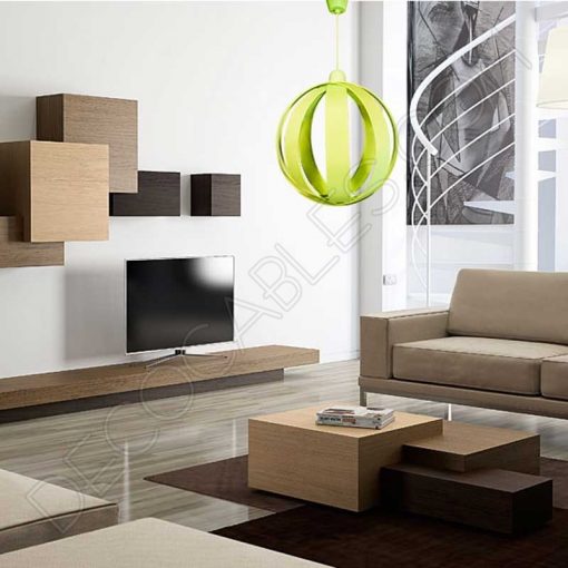 Lámpara Colgante Esférica modelo Magali 2 Lámpara colgante esfera modelo Magali verde