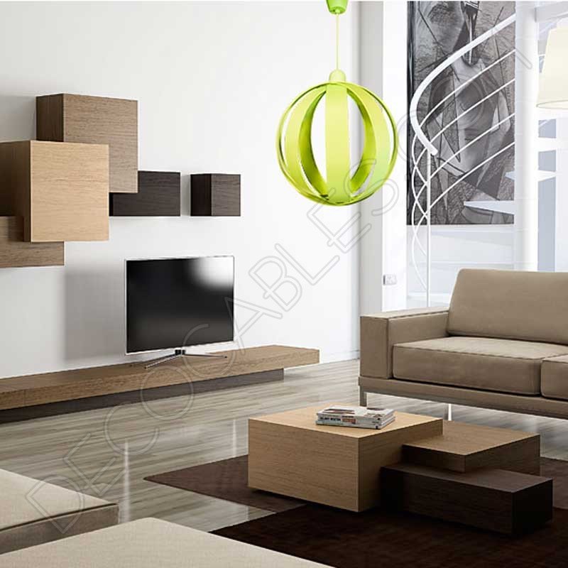 Lámpara colgante esfera modelo Magali verde Lámpara colgante esfera modelo Magali verde