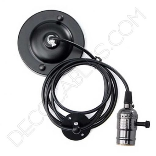 Aplique colgante de pared Retro 14 Lámpara aplique colgante de pared estilo Retro color negro perla