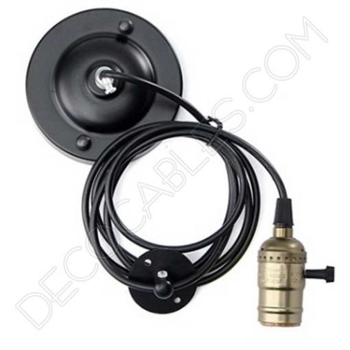 Aplique colgante de pared Retro 12 Lámpara aplique colgante de pared estilo Retro color bronce