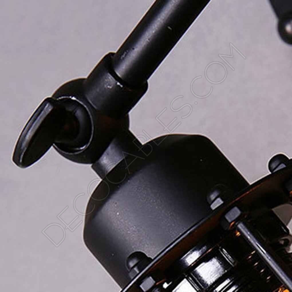 Lámpara aplique de pared Vintage negro mate con jaula Lámpara aplique de pared Vintage negro mate con jaula