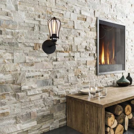 Lámpara Aplique de pared Vintage con Jaula 2 Lámpara aplique de pared Vintage negro mate con jaula