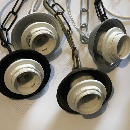 Conjunto Florón Cadena y Portalámparas 2 Conjunto florón cadena y portalámparas