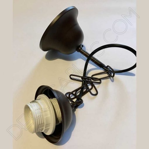 Conjunto Florón Cadena y Portalámparas 11 Conjunto florón cadena y portalámparas marrón