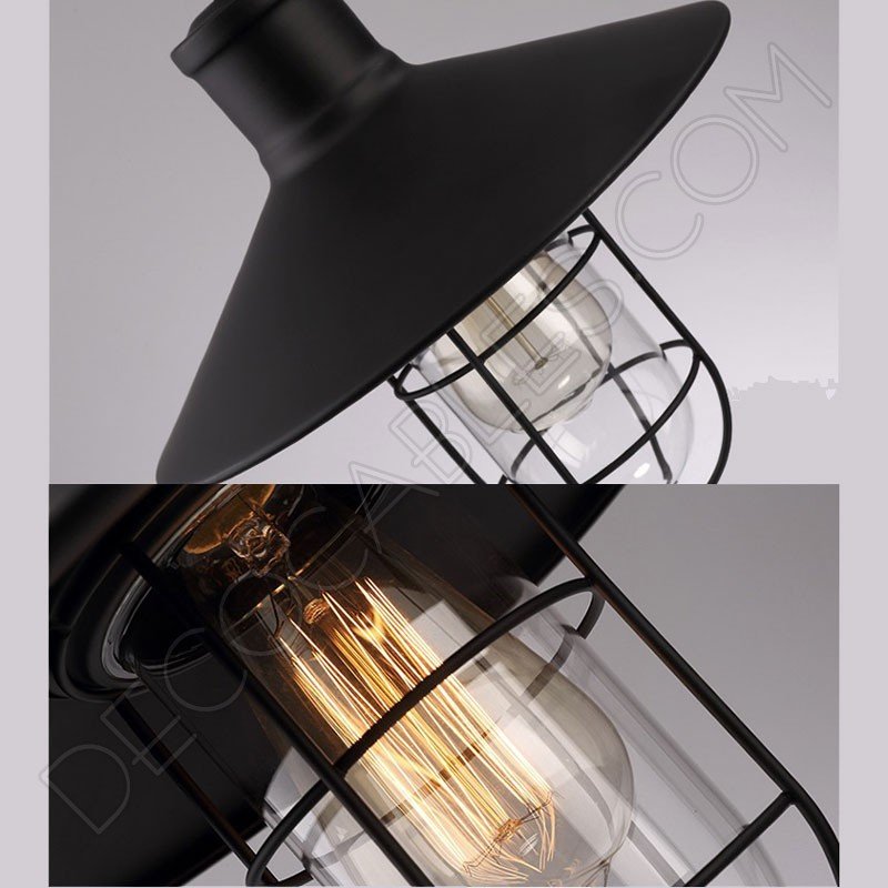 Lámpara colgante vintage modelo barco Lámpara colgante vintage modelo barco