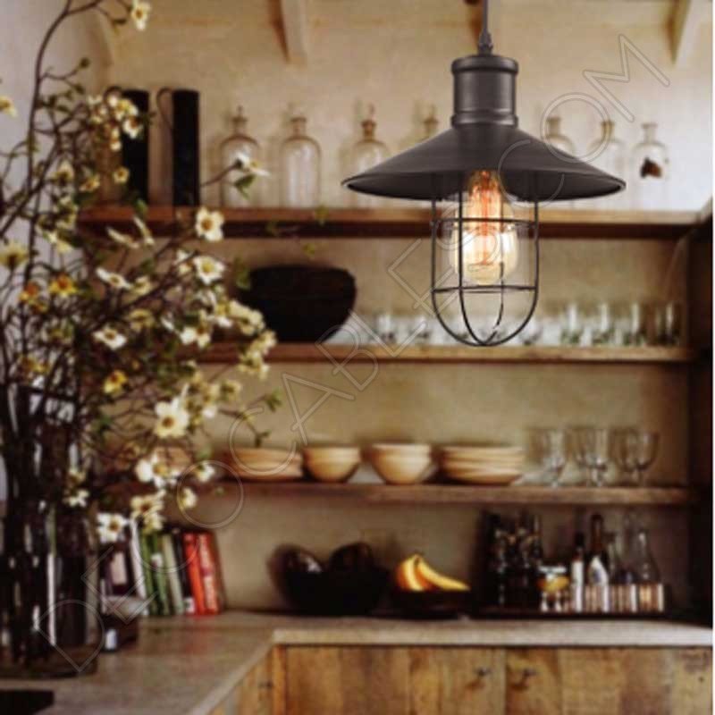 Lámpara colgante vintage modelo barco Lámpara colgante vintage modelo barco