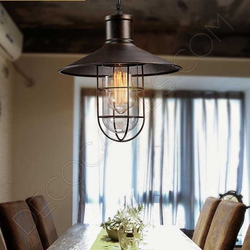 Lámpara colgante vintage modelo barco Lámpara colgante vintage modelo barco