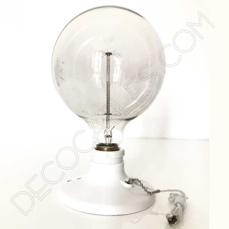 Portalampara-zocalo-baquelita-con-interruptor-de-cadena-2 Portalámparas zócalo de baquelita Retro con interruptor 4