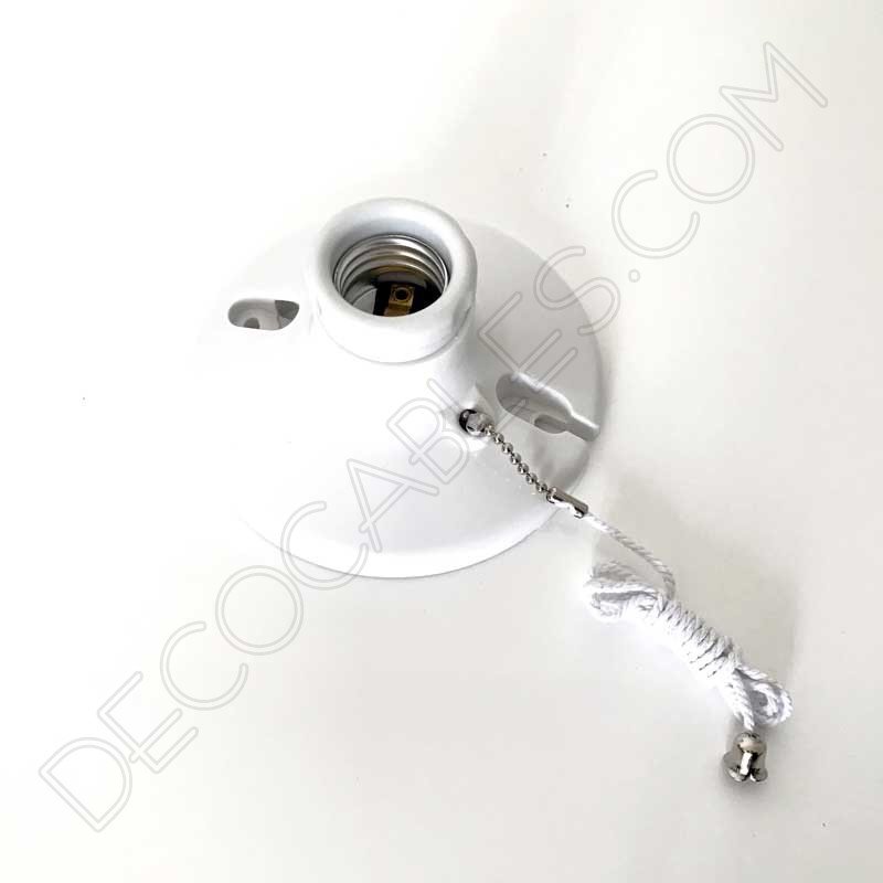 Portalampara-zocalo-baquelita-con-interruptor-de-cadena-4 Portalámparas zócalo de baquelita Retro con interruptor 3