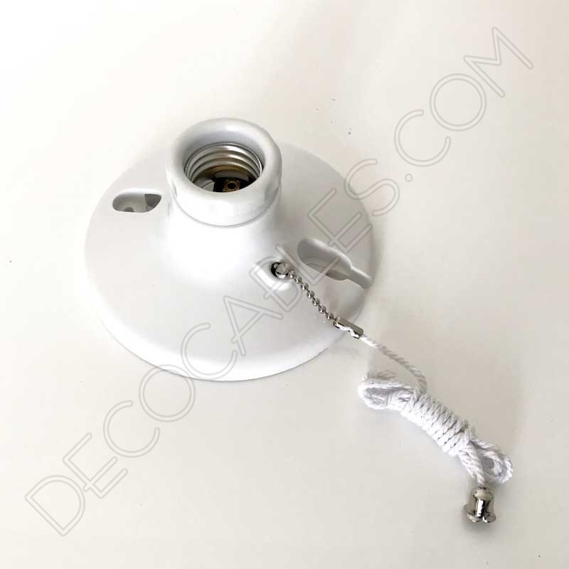Portalampara-zocalo-baquelita-con-interruptor-de-cadena-5 Portalámparas zócalo de baquelita Retro con interruptor 1