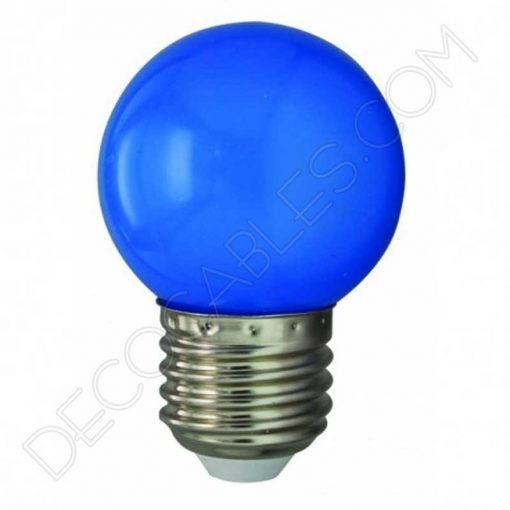 Bombilla esférica led azul