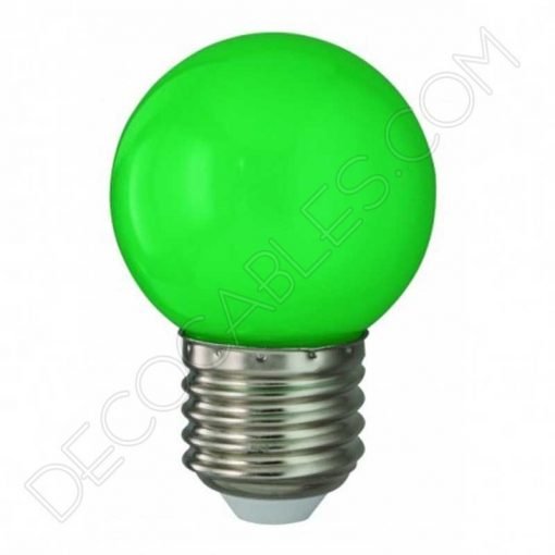Bombilla esférica led verde